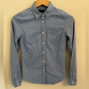 American Eagle Women’s Blue Button-Down Shirt